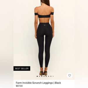 CSB Form Invisible Scrunch Leggings | Black New without tags Size:S